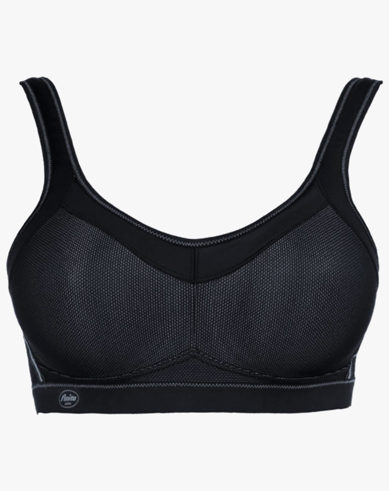 ANITA Momentum compression sport bh zonder beugel, niet-voorgevormd 'Zwart'.