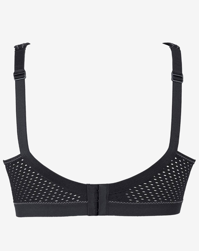 ANITA Momentum compression sport bh zonder beugel, niet-voorgevormd 'Zwart'.