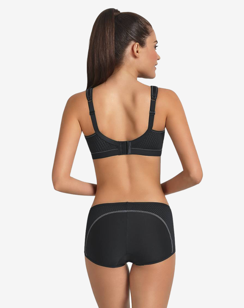 ANITA Momentum compression sport bh zonder beugel, niet-voorgevormd 'Zwart'.