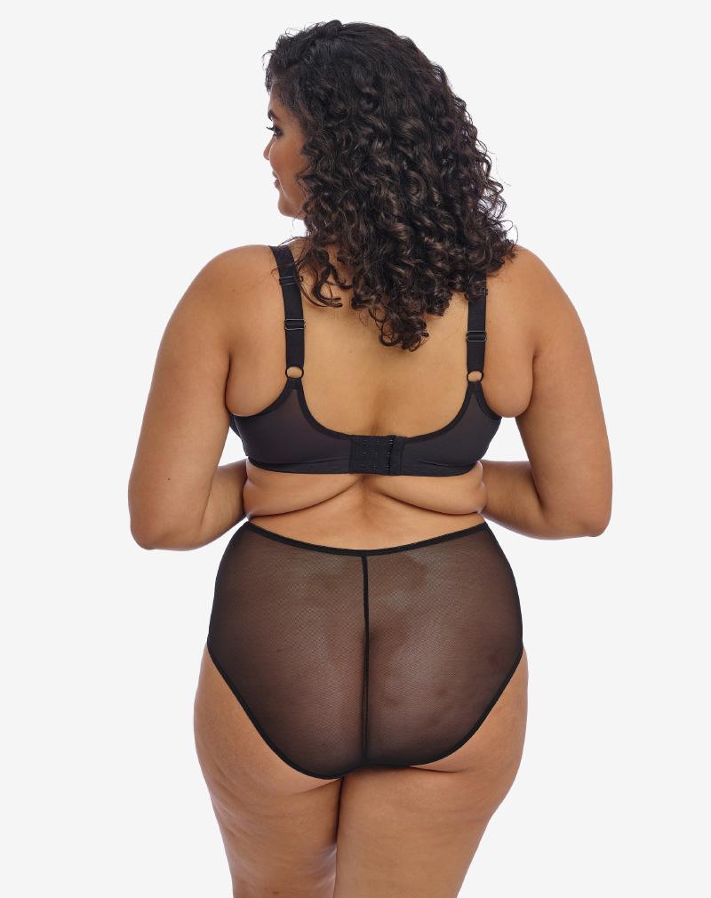 ELOMI Matilda beugelbh met side support, niet-voorgevormd 'Zwart'.