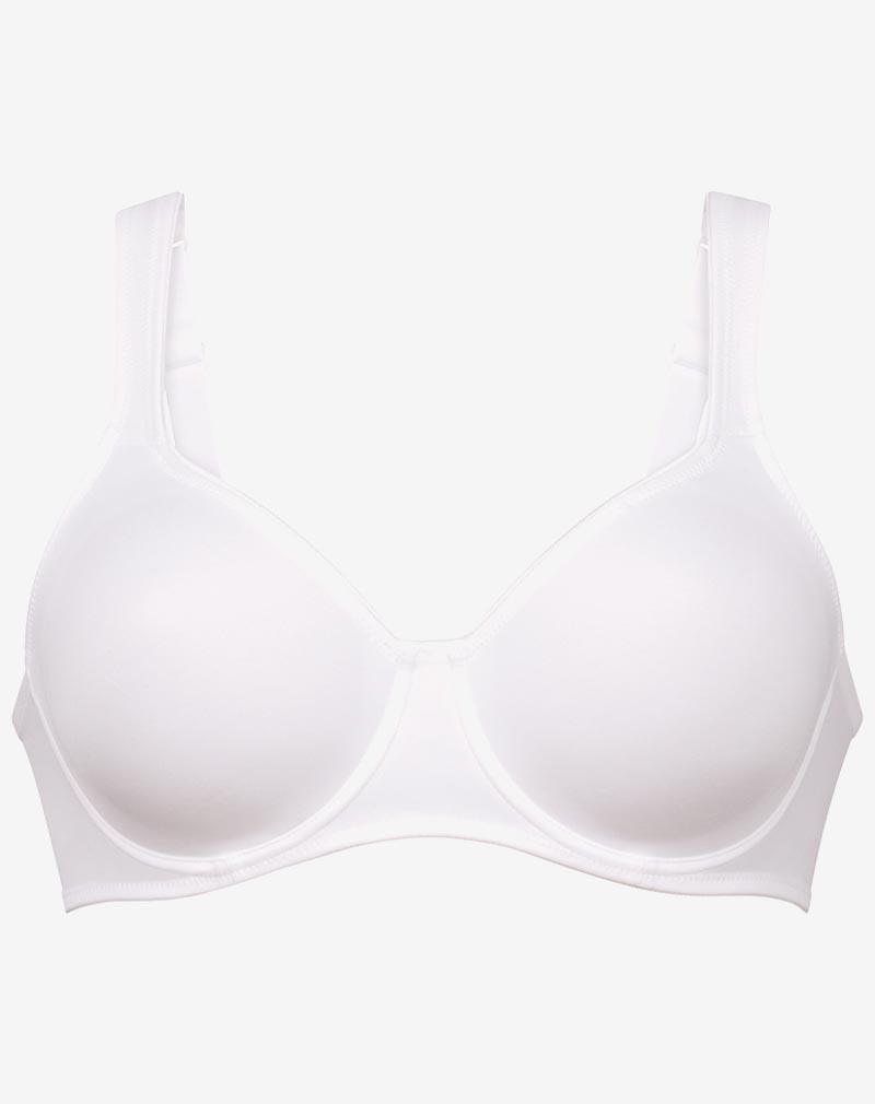 ROSA FAIA Twin bh met beugel Wit glad microvezelmateriaal voor comfort