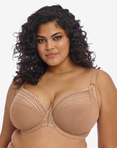 ELOMI Matilda beugelbh met side support, niet-voorgevormd 'Cafe au lait'.