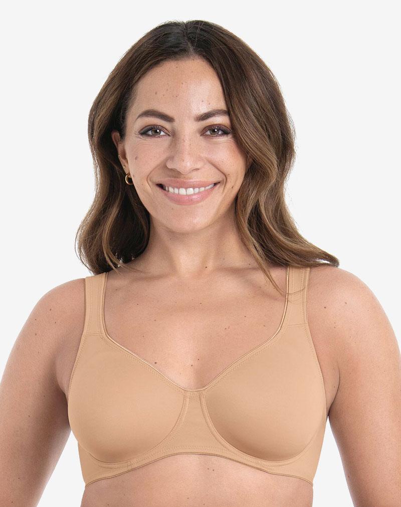 ROSA FAIA Twin bh met beugel Deep sand glad microvezelmateriaal voor comfort