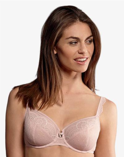 ROSA FAIA Fleur big cup beugelbh Antraciet driedelige cups voor stevige ondersteuning