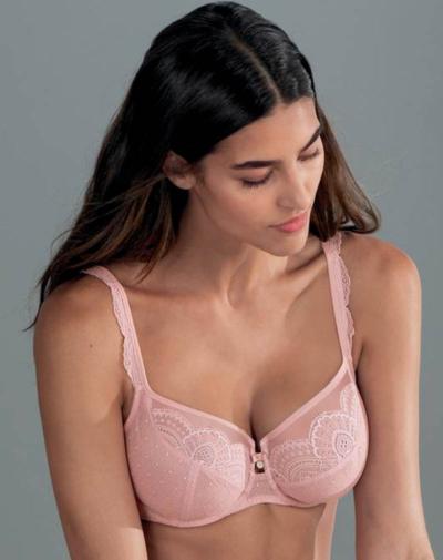 ROSA FAIA Fleur big cup beugelbh Antraciet ademend en luchtig materiaal