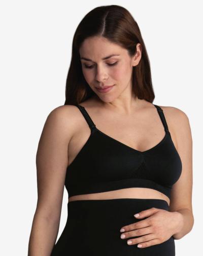 ANITA Seamless zwangerschaps- en voedingsbh, zonder beugel 'Zwart' koop je bij bhsupport.nl.
