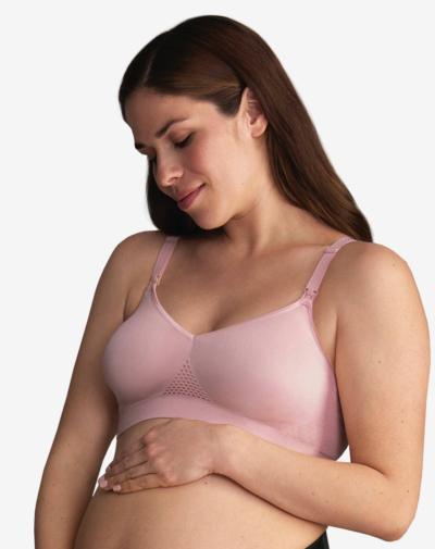 ANITA Seamless zwangerschaps- en voedingsbh, zonder beugel 'Lotus rose' koop je bij bhsupport.nl.