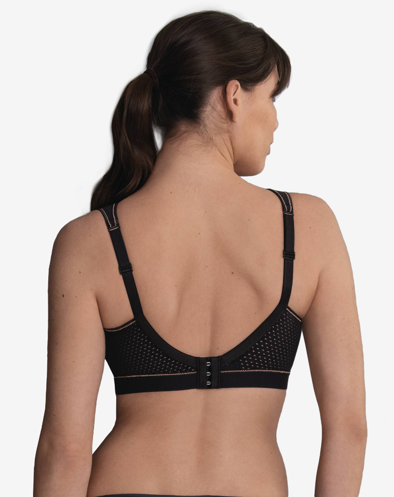 ANITA Extreme control sport bh zonder beugel, niet-voorgevormd 'Black gold'.