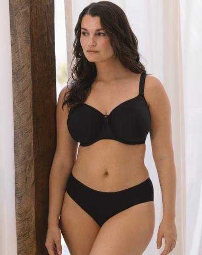 Fantasie Rebecca Essentials spacer T-shirt bh met beugel, voorgevormd 'Zwart'.