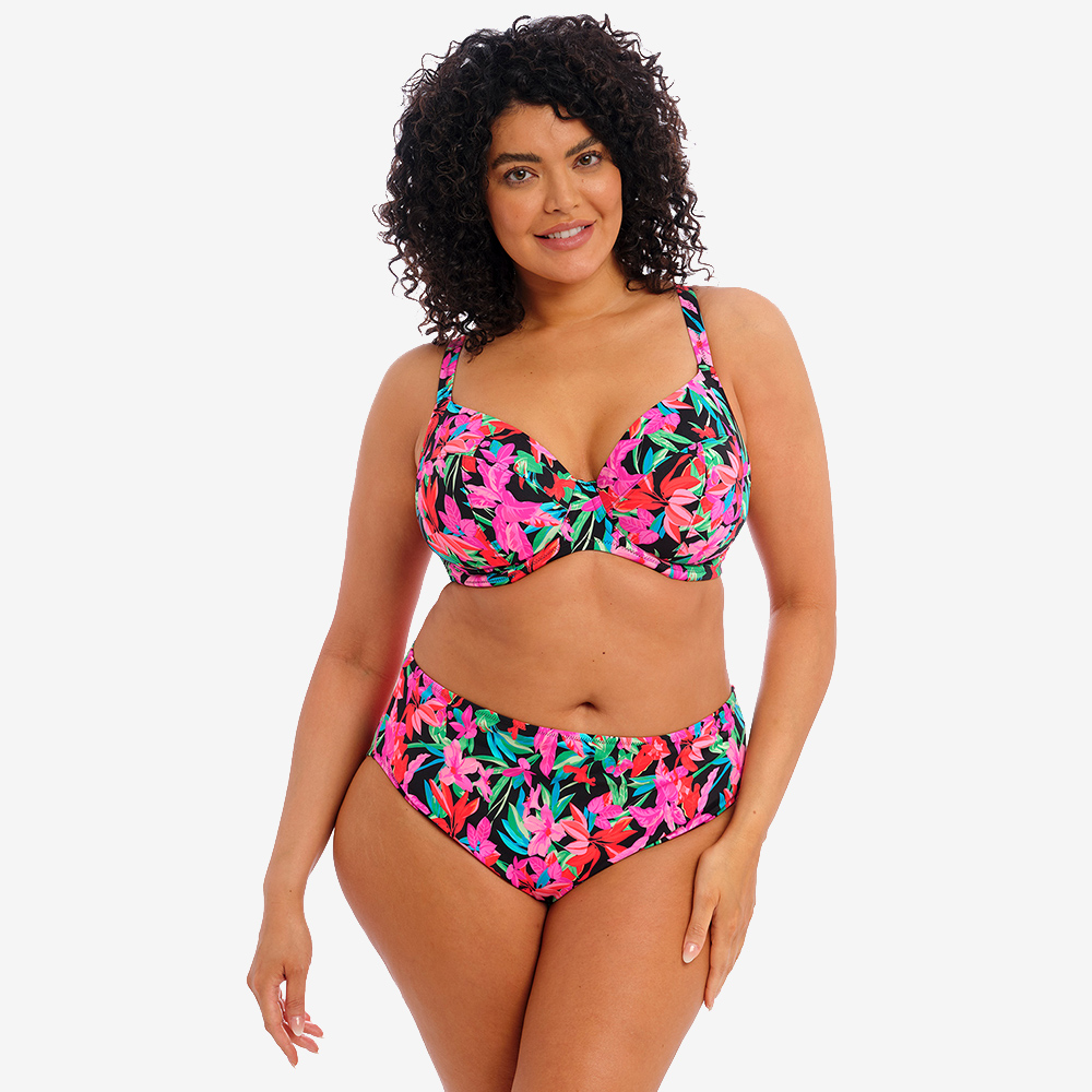 ELOMI Savaneta plunge bikini met beugel, niet-voorgevormd