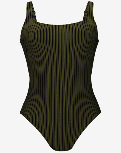 Holiday Stripes badpak verstelbaar in gestreepte groene print