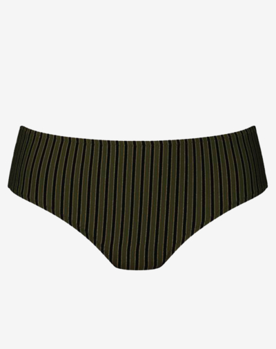 Holiday Stripes medium hoog broekje in gestreepte groene print