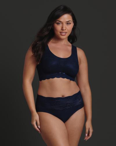 ANITA Essentials bralette Marine blauw met brede onderband
