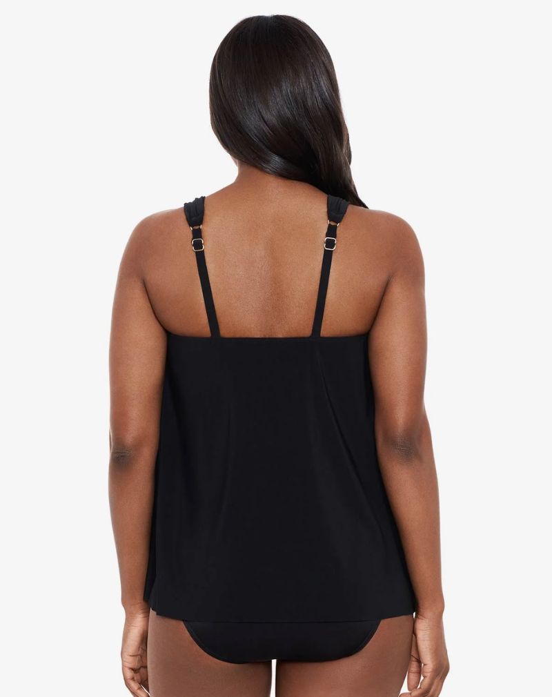 MIRACLESUIT Dazzle 'Zwart' tankini top, met beugel