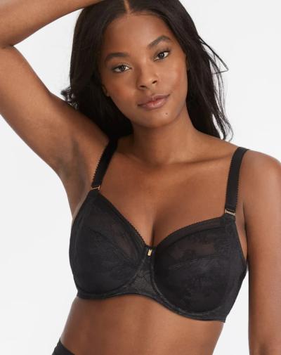 FANTASIE Fusion Lace side support beugelbh, niet-voorgevormd 'Zwart'.