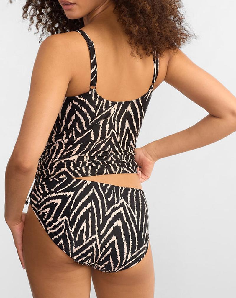 FANTASIE Silhouette island tankini met beugel, niet-voorgevormd 'Monochrome'.