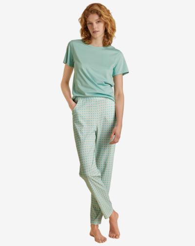 CALIDA Favourites tulip lange pyjama broek 'Glacier blue'