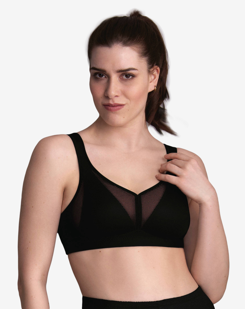 ANITA Care Air control prothese sport bh zonder beugel, voorgevormd 'Zwart'