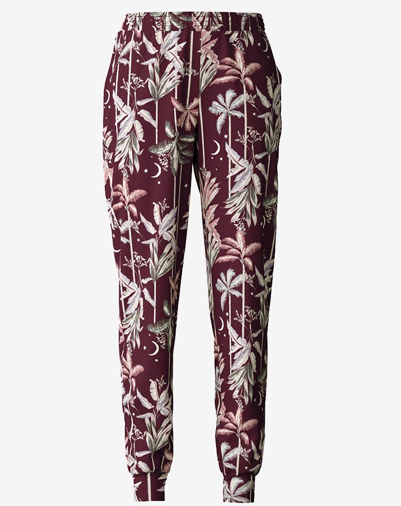 CALIDA Favourites ground lange pyjama broek 'Port royal red'