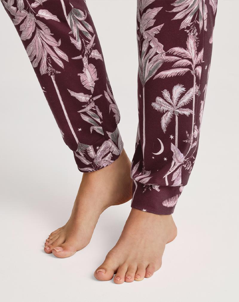 CALIDA Favourites ground lange pyjama broek 'Port royal red'
