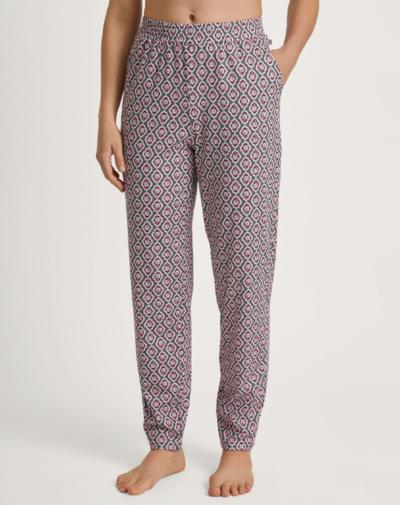 CALIDA Favourites Lavender lange pyjama broek 'Laurel green print'