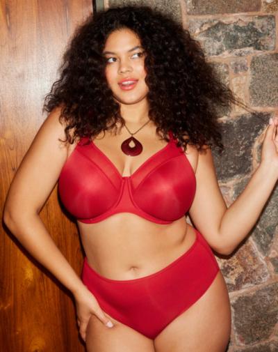 ELOMI Smooth spacer beugelbh, voorgevormd 'Haute red'
