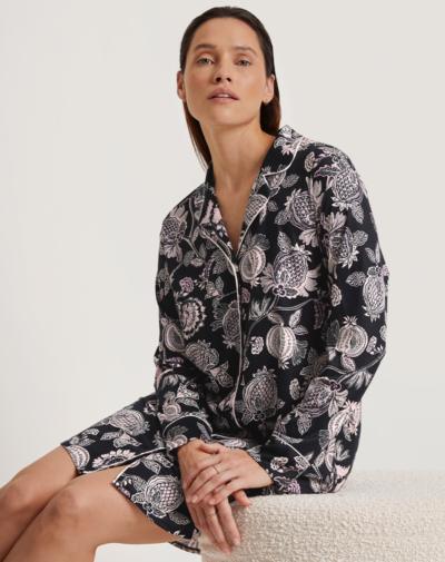 CALIDA Moonlight Dreams nachthemd 'Black print'