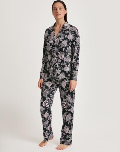 CALIDA Moonlight Dreams pyjama set 'Black print'