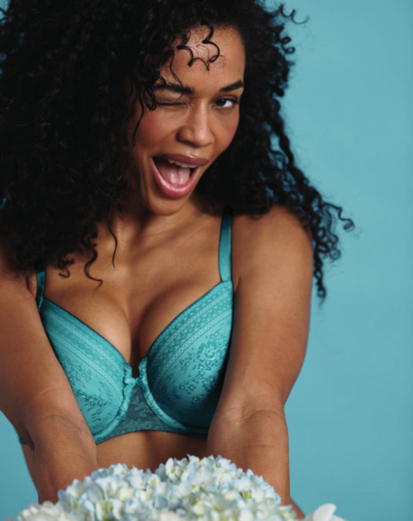 ROSA FAIA Fleur big cup bh met beugel, niet-voorgevormd 'Light Emerald'