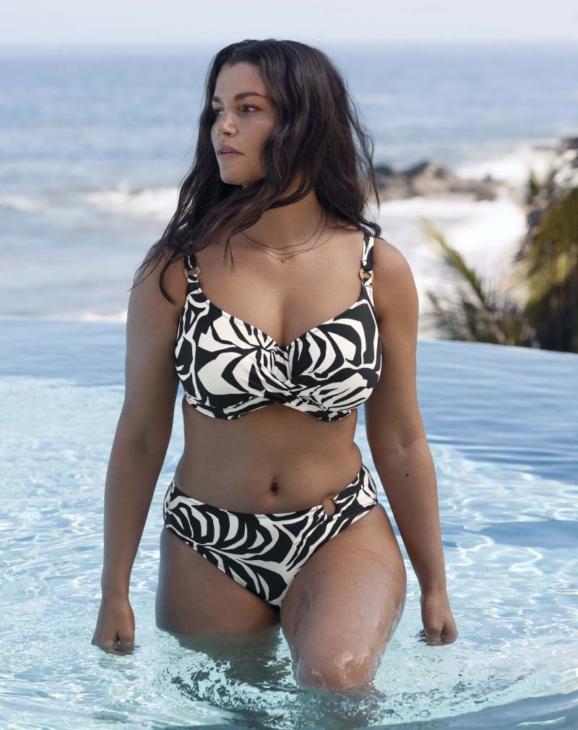 FANTASIE Aruba nights full cup bikini met beugel, niet-voorgevormd 'Black & Cream'