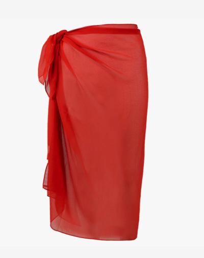 SUNFLAIR pareo 'Rood' oranje beach cover up