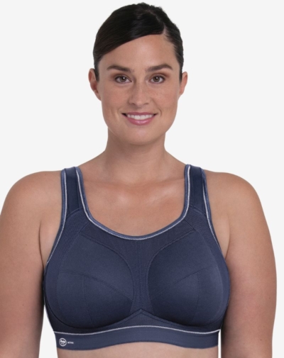 ANITA Extreme control plus+ sport bh zonder beugel 'Iris blauw'.