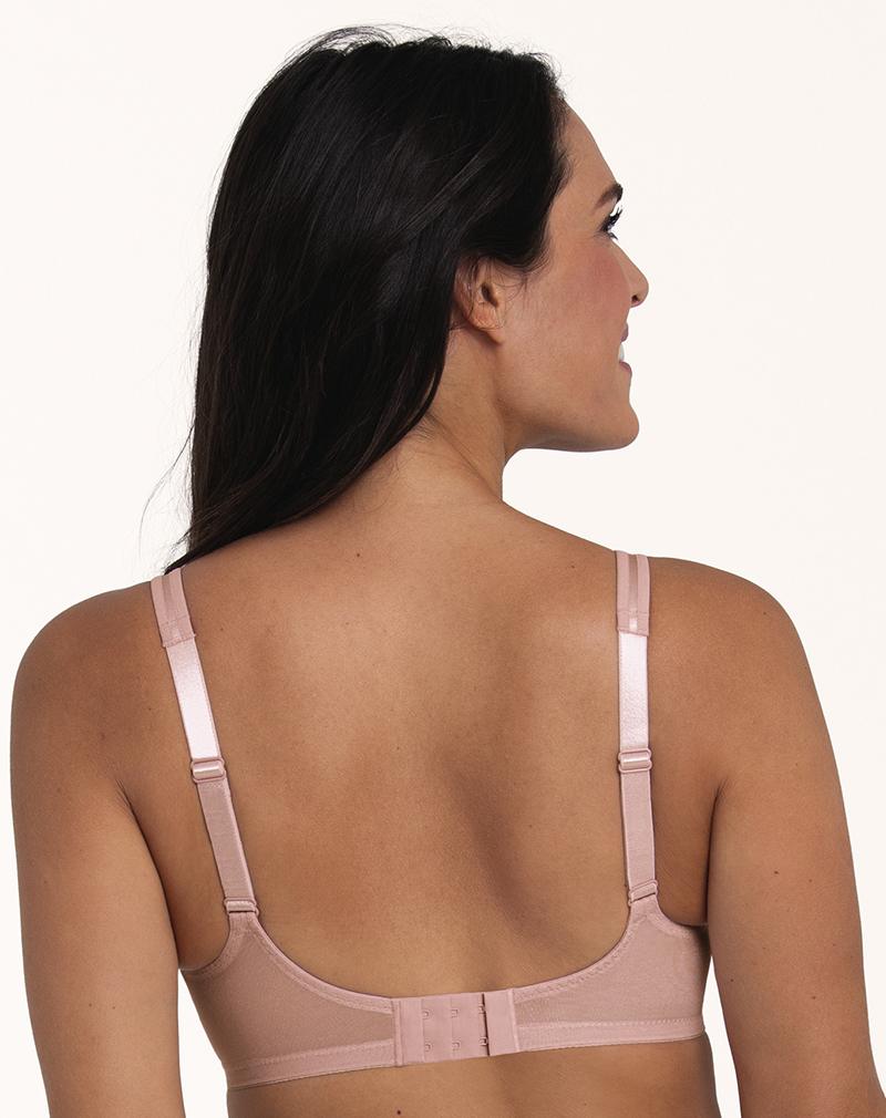 ROSA FAIA Selma pure spacer soft bh 'Rosewood' met licht voorgevormde cups