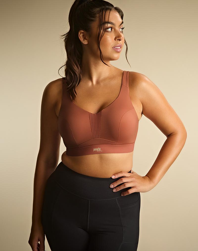 PANACHE Endurance sportbh Sienna Chalk ademend materiaal
