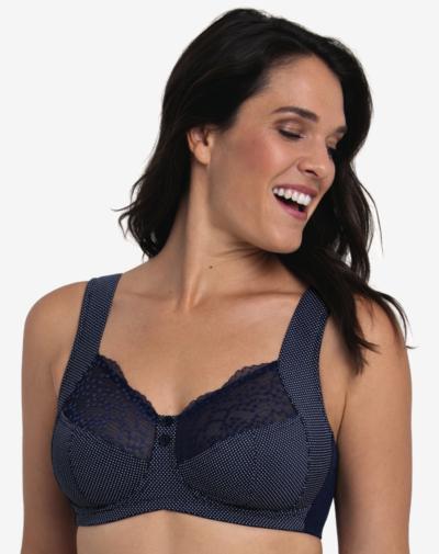 ANITA Orely bh zonder beugel Marine blauw niet voorgevormd met kant