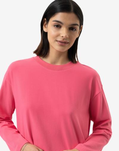 MEY Solid Love slaapshirt paradise pink ademend en zacht
