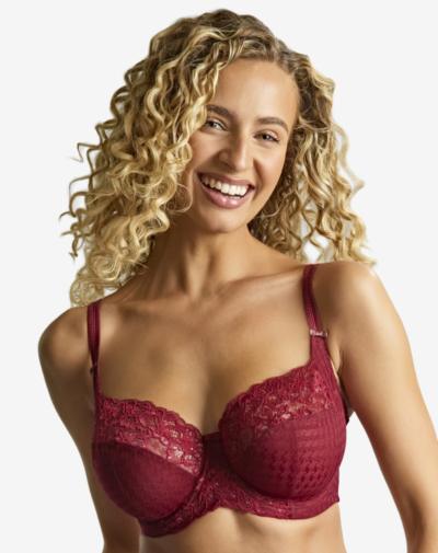 Panache Envy full cup beugelbh spiking cherry rood met sidesupport
