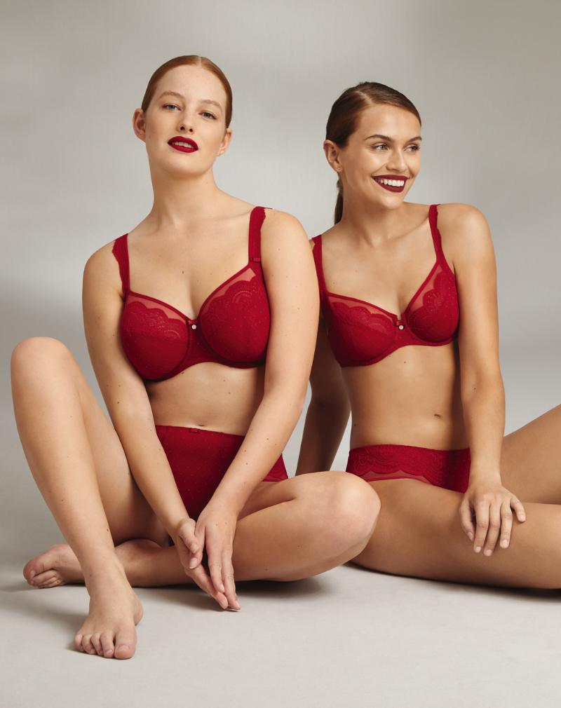 ROSA FAIA Selma bh met beugel rood comfortabel voor dagelijks gebruik