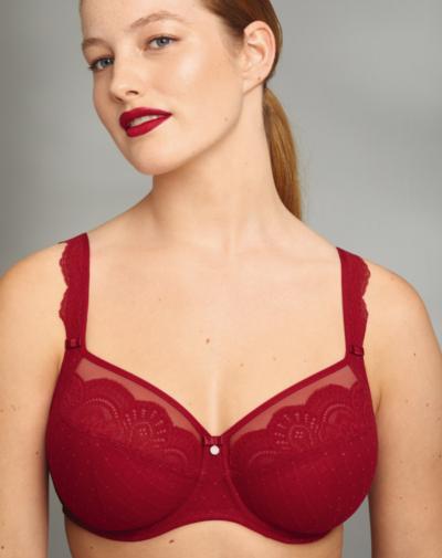 ROSA FAIA Selma bh rood big cup elegante kanten details