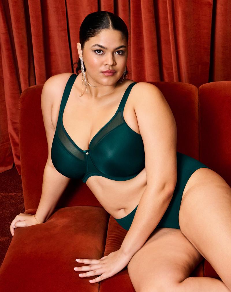 ELOMI Smooth beugelbh Deep emerald diepe cups voor mooi silhouet