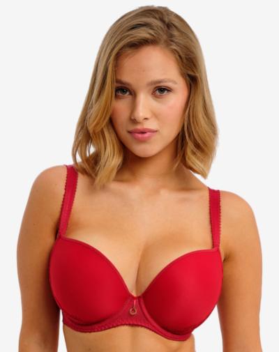 Freya Fascinate T-shirt bh Cherry rood met beugel voor stevige steun