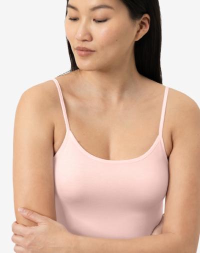 MEY Modal pure spaghetti top Bonbon pink ademend materiaal