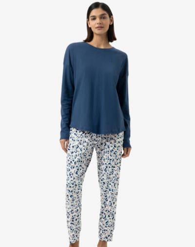 MEY Soft Leo lange pyjama-set voor dames van natuurlijke materialen