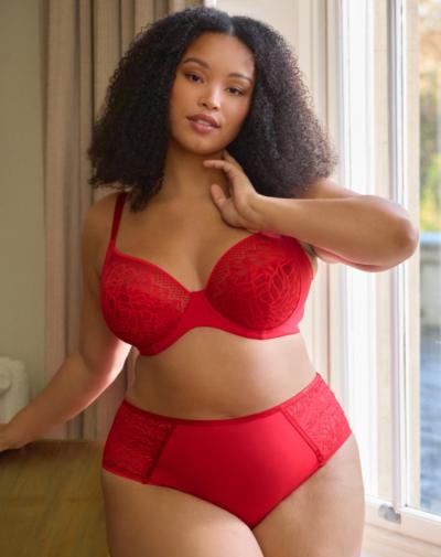 Panache Sculptresse Sophia full cup rood voor grote cupmaten