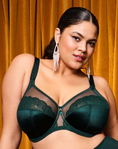 ELOMI Cate Allure bh deep emerald comfortabele brede schouderbanden