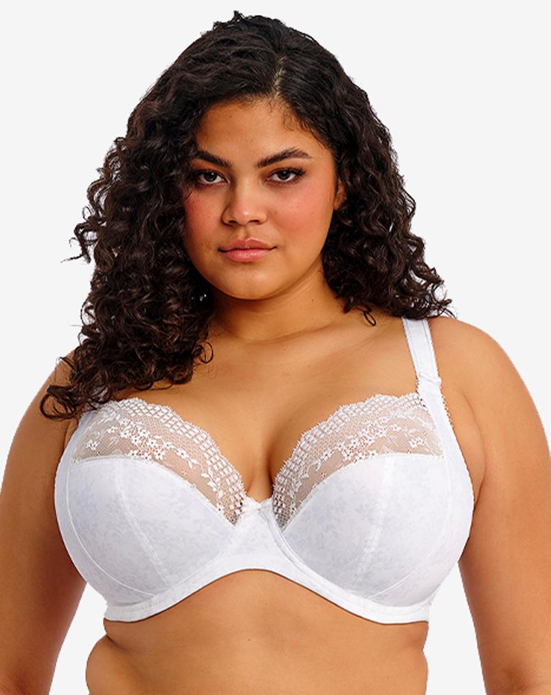 ELOMI Lucie beugelbh Wit curvy bh met stevige steun