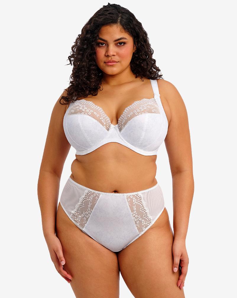 ELOMI Lucie beugelbh Wit lingerie voor grote cupmaten