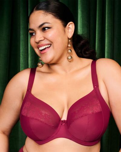 ELOMI Nerina beugelbh Rouge lingerie voor grotere cupmaten