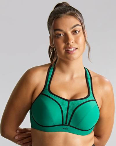Panache Power bh groen met ademend mesh-paneel en ventilatie
