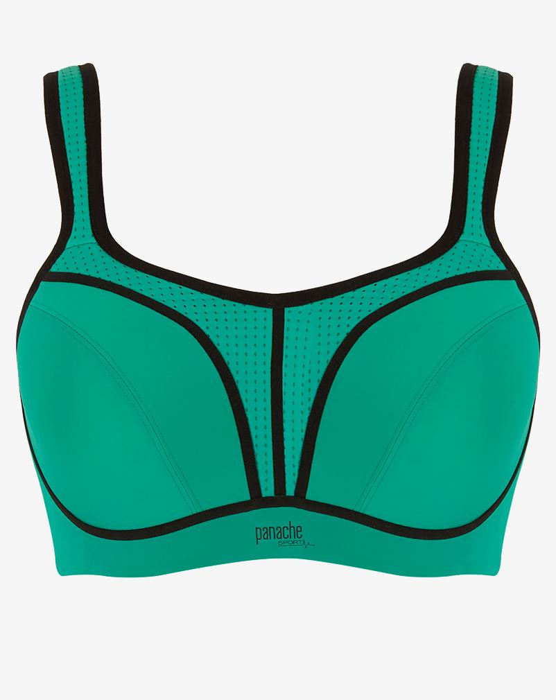 Panache Power sport-bh groen met beugel en voorgevormde cups
